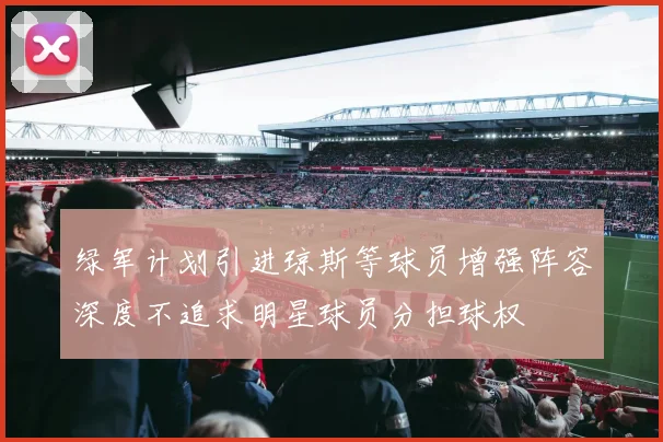 绿军计划引进琼斯等球员增强阵容深度不追求明星球员分担球权